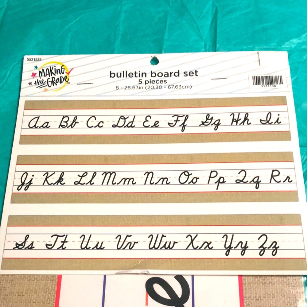 New Making the Grade Bulletin Board Set - Alphabet 5 Pieces
